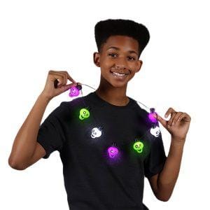 Halloween Zombie Skulls String Lights Necklace All Products