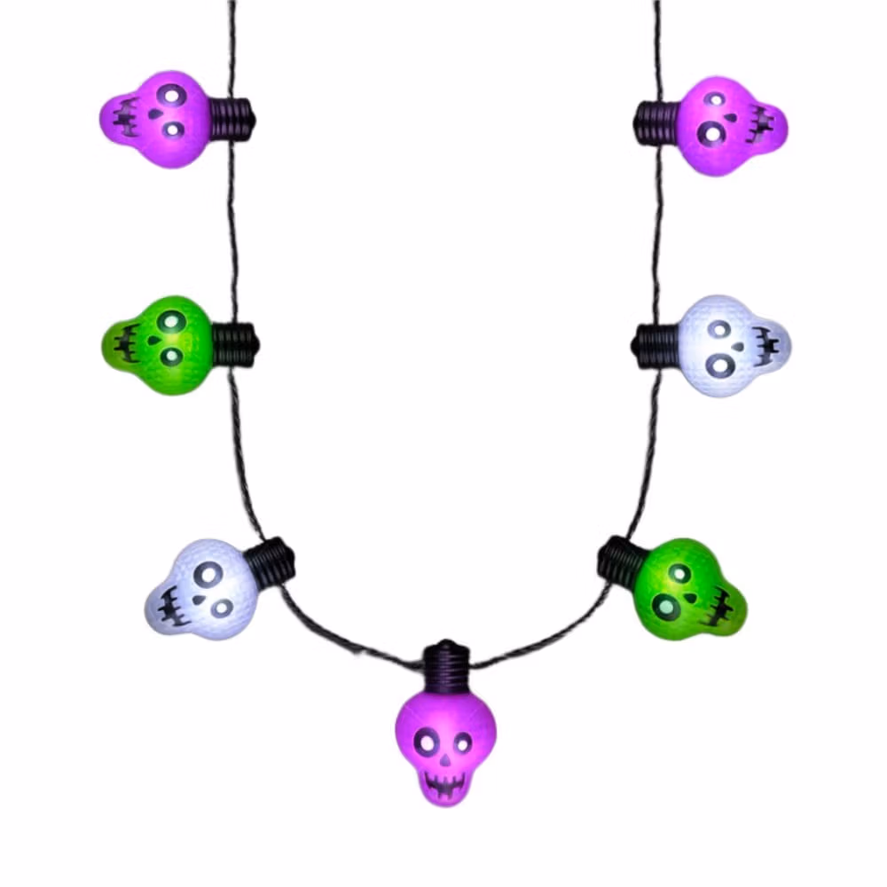 Halloween Zombie Skulls String Lights Necklace All Products 4