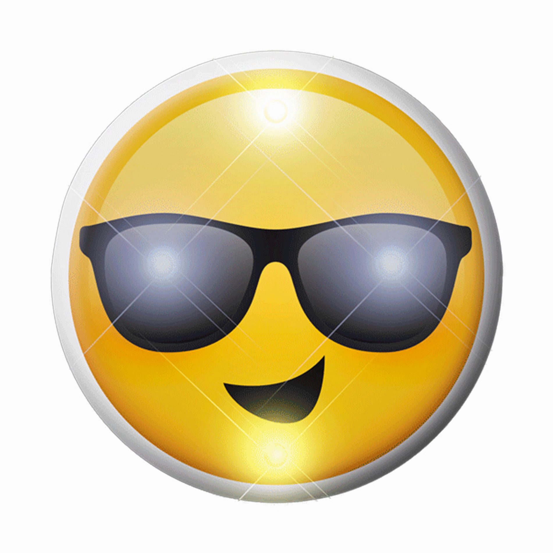 Smiling Cool Dude Sunny Days Sunglasses Emoji Flashing Body Light Lapel Pins All Body Lights and Blinkees 3