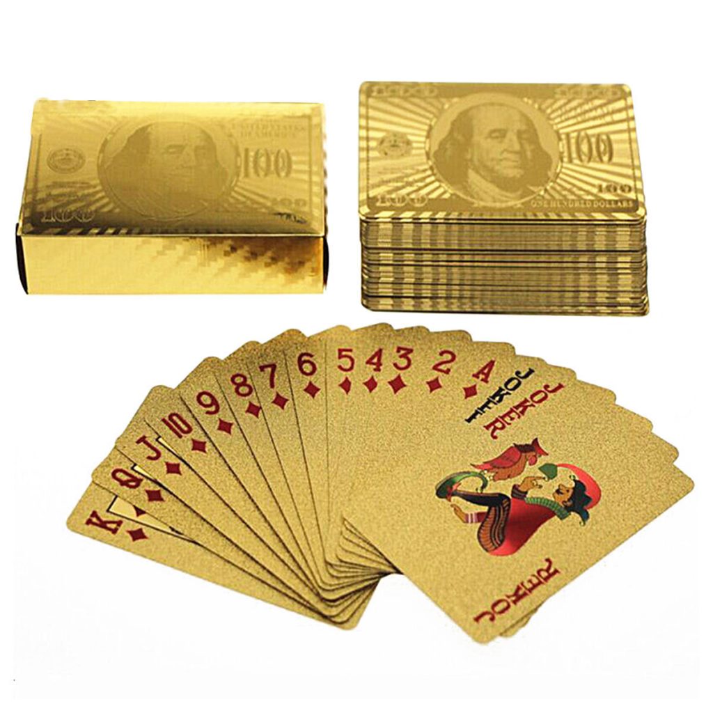 24 Karat Gold Foil Playing Cards | Best Glowing Party Supplies