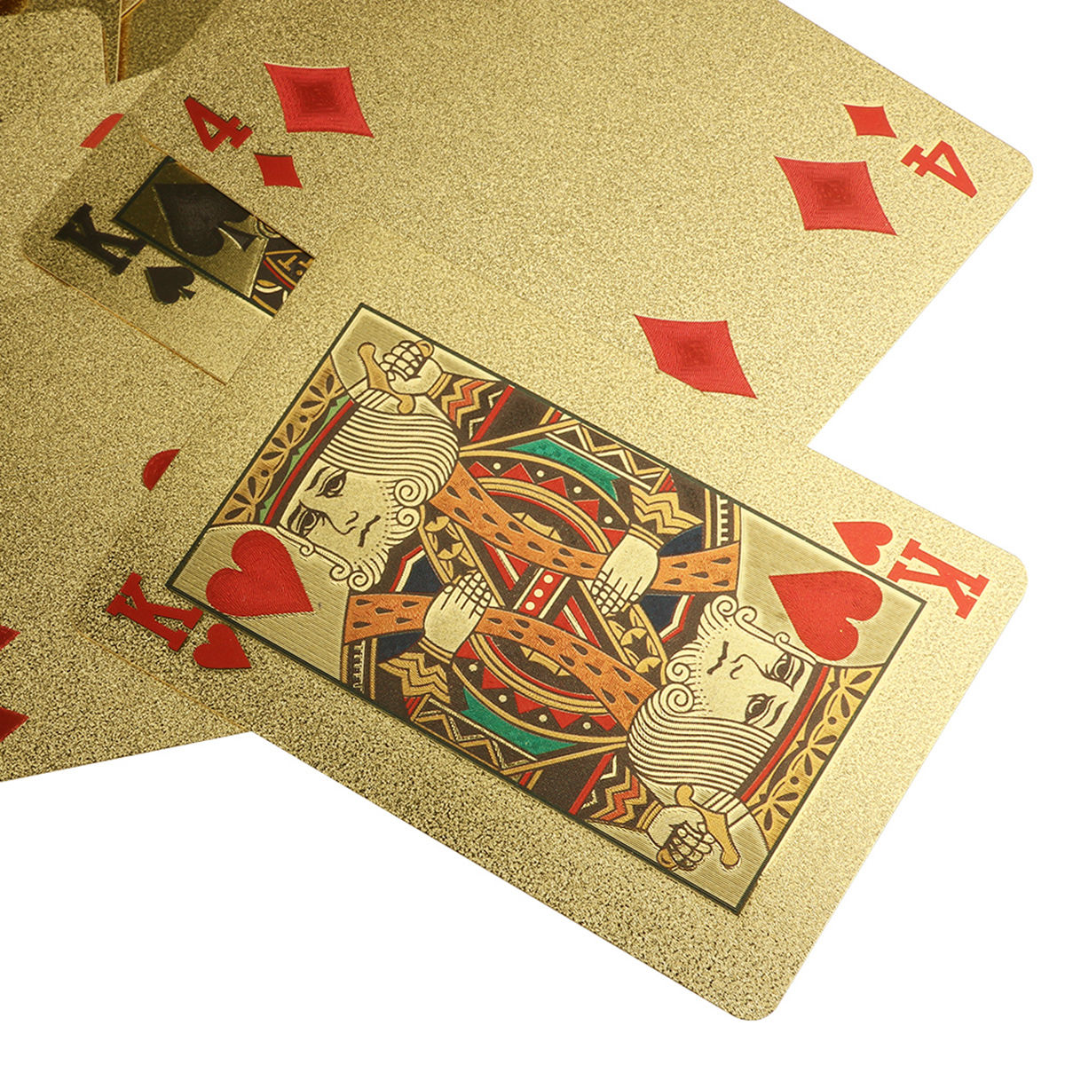 24 Karat Gold Foil Playing Cards 24K Gold and Silver Plated Replica Bills 7