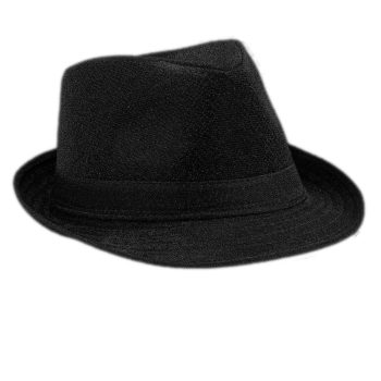 Soft Black Fabric Fedora Non Light Up All Products 3