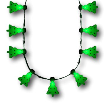 Merriest Little Christmas Tree Flashing Holiday Lights Necklace All Products