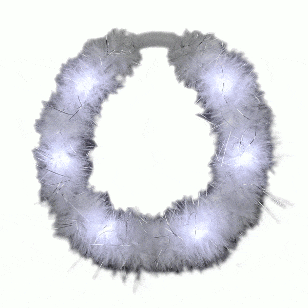 LED White Feather Angel Halo Crown Light Up Headband All Products 4