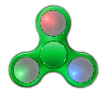 Green Metallic LED EDC Fidget Spinner All Products