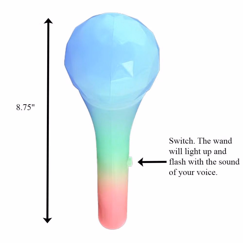 Sound Activated LED Color Changing Rock Star Prism Microphone All Products 8