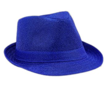 Soft Blue Fabric Fedora Non Light Up All Products