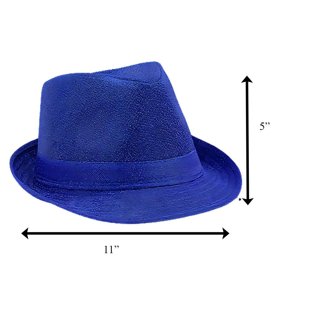 Soft Blue Fabric Fedora Non Light Up All Products 4
