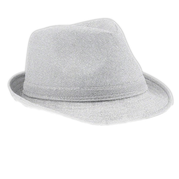 Soft Silver Fabric Fedora Non Light Up All Products