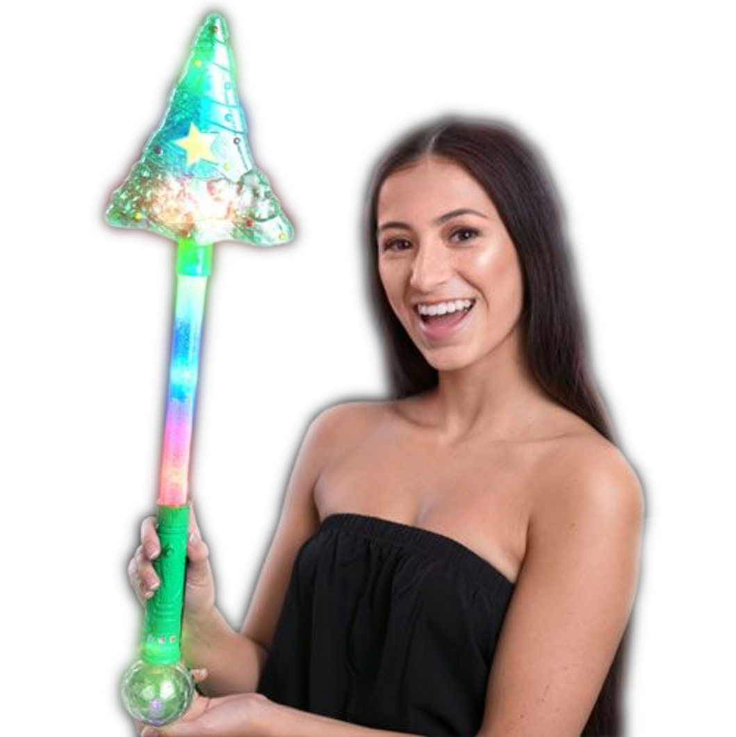 23” Multicolored Christmas Tree Magic Light Up Star Wand All Products 3