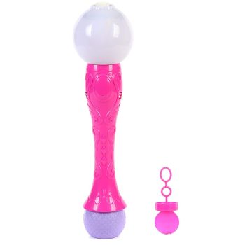 LED Bubble Magical Spinning Wand with Music Cheer Sticks