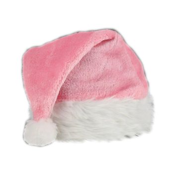 Pink Stylish Fluffy Fur Santa Christmas Plush Hat All Products