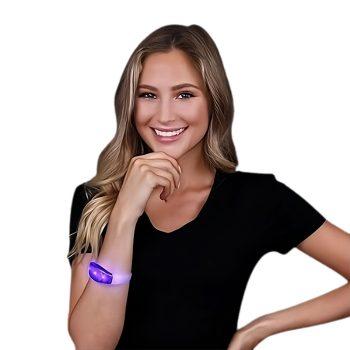 Sound Activated Purple LED Bracelet Wristbands for Concerts All Products