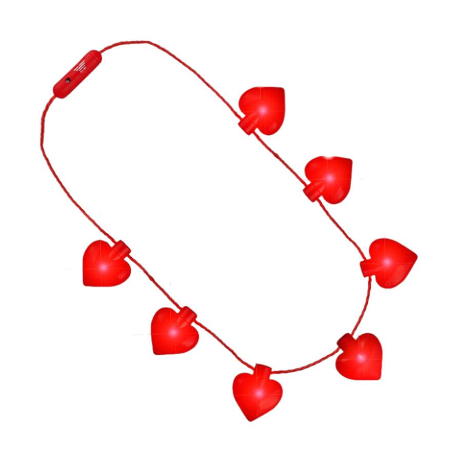 Jumbo Red Heart Shaped Light Up Jewelry Necklace for Valentines All Products 5