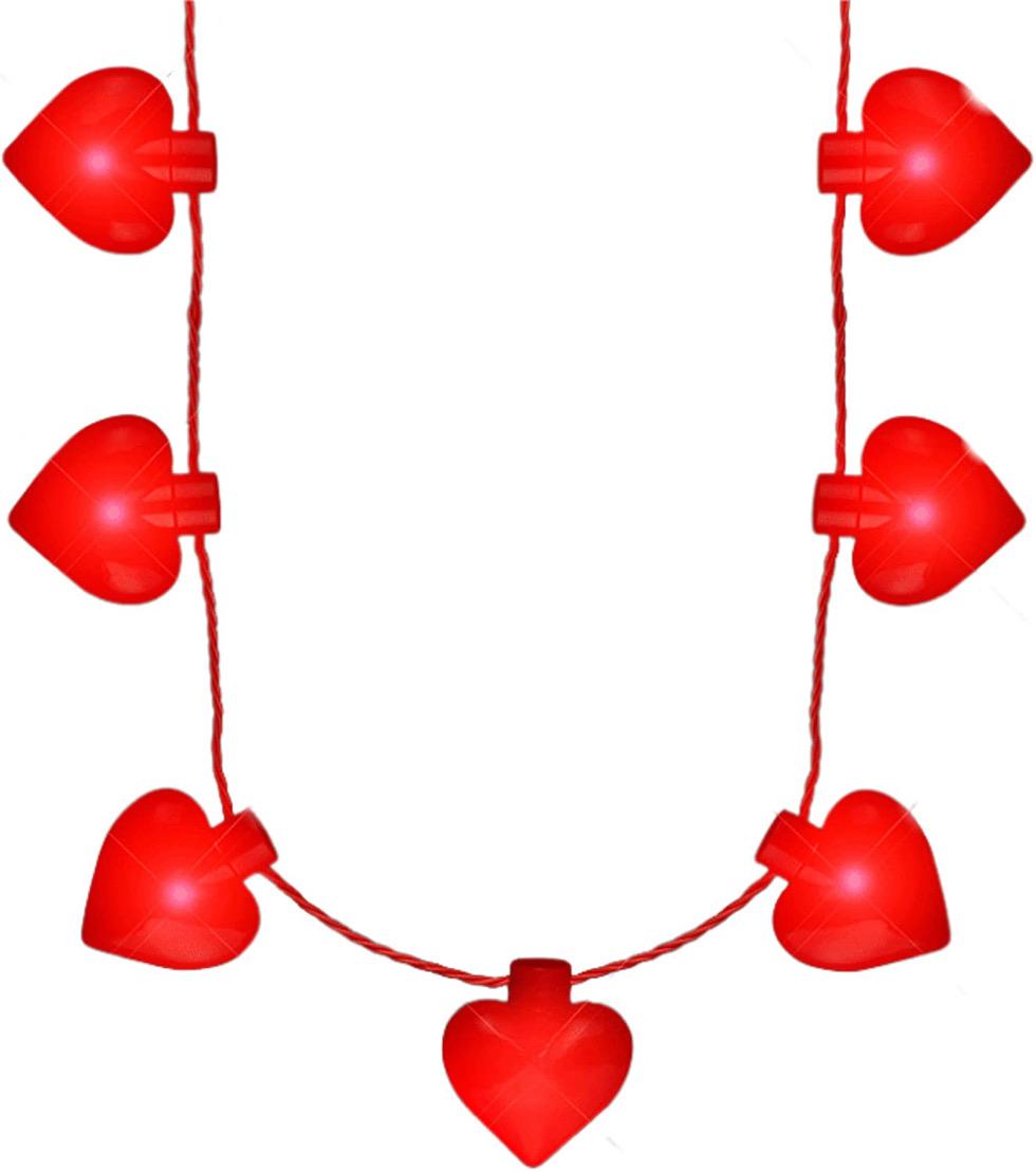 Jumbo Red Heart Shaped Light Up Jewelry Necklace for Valentines All Products 3