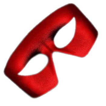 Masquerade Red Unlit Metallic Mask Mardi Gras All Products