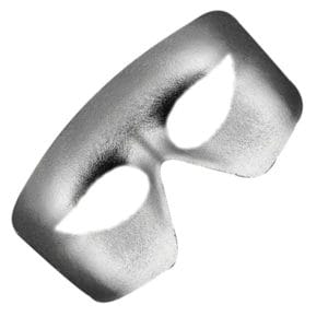 Masquerade Silver Unlit Metallic Mask Mardi Gras All Products
