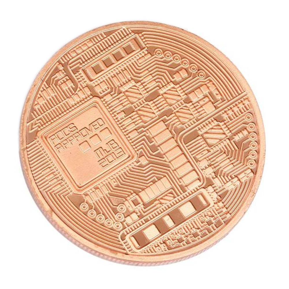 Copper Plated Collectible Bitcoin Coin Physical Art Collection Gift All Products 4