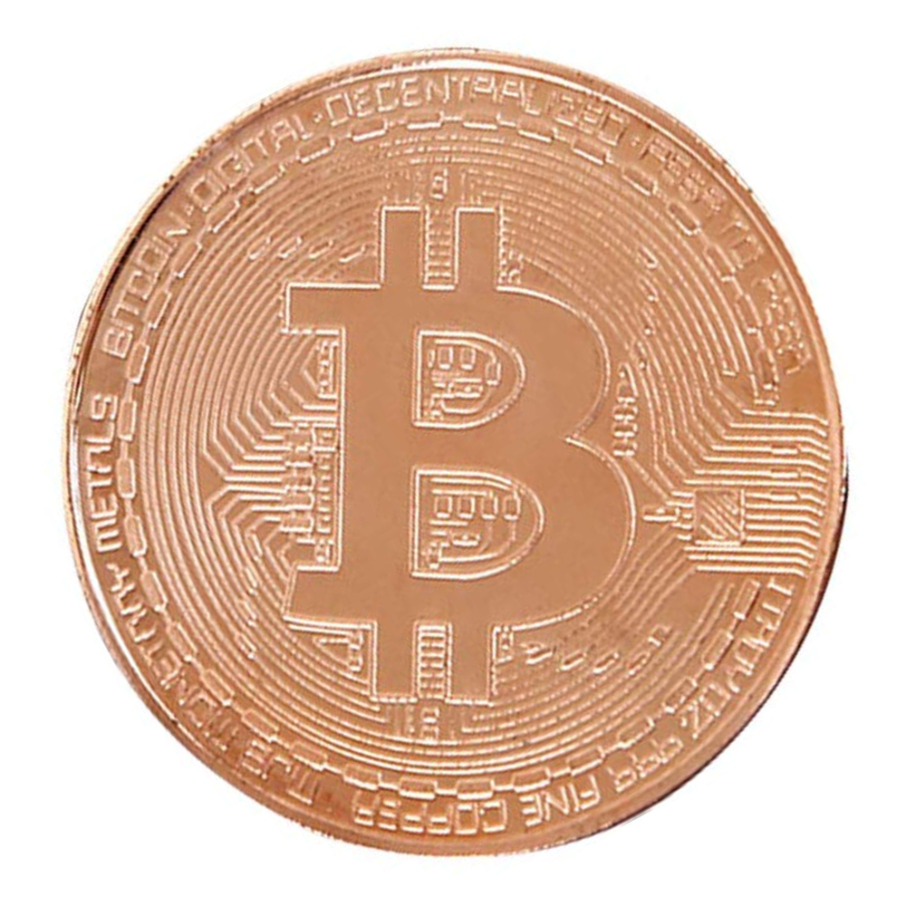 Copper Plated Collectible Bitcoin Coin Physical Art Collection Gift All Products 3