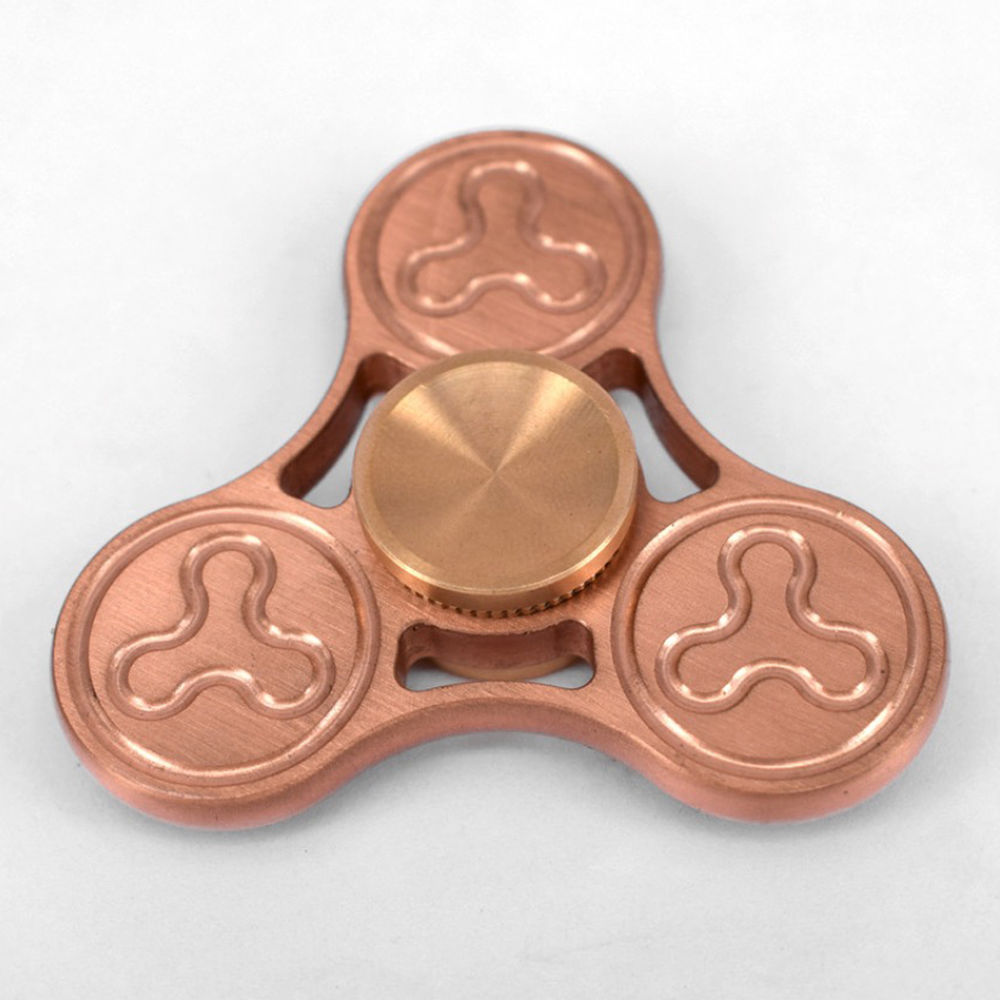 Quimat HA01 Fidget Hand Spinner Spinner Metal EDC Fidget Toys Stainless Steel Bearing Quiet High Speed Chinese Copper Coin Design for Kids Adults Helps Anti-Anxiety Focusing Boredom Stress Black S