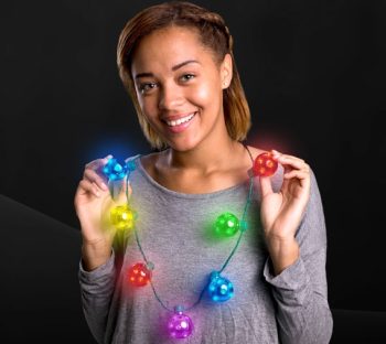 Jingle Bells Multicolor String Light Christmas Necklace All Products