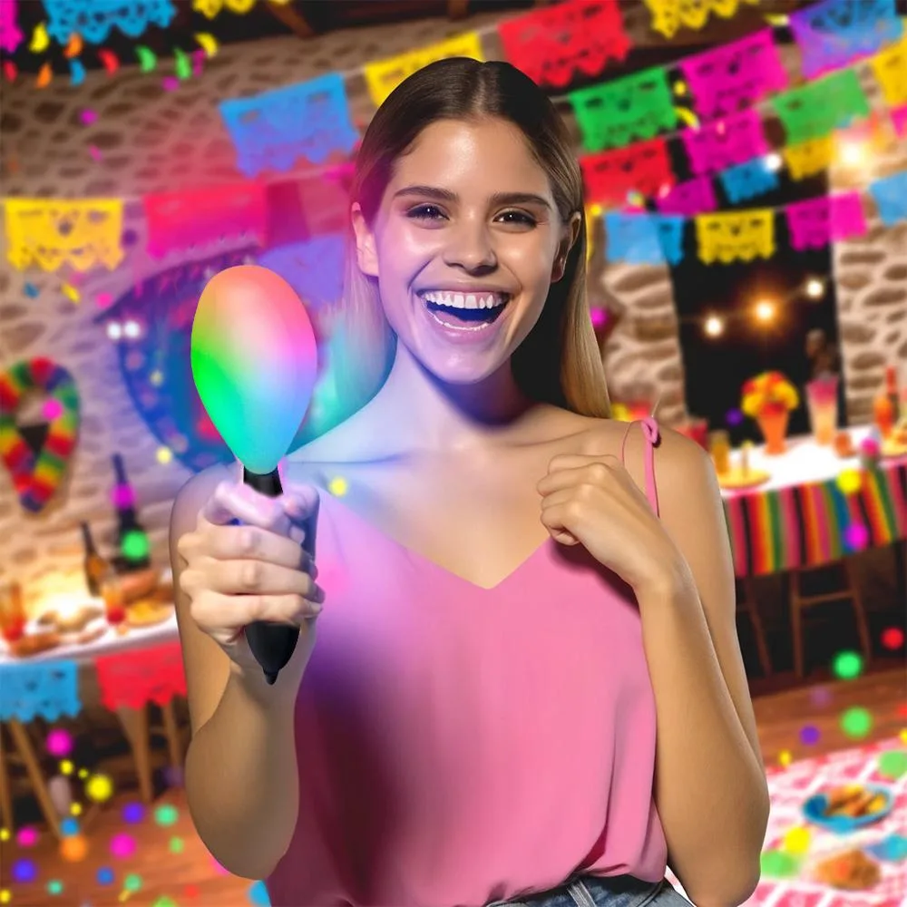 Multicolored LED 7 Inch Maracas All Products 5