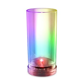 Push Activated Tall and Slender Shot Shooter Multicolored Flashing Glass for Parties All Products