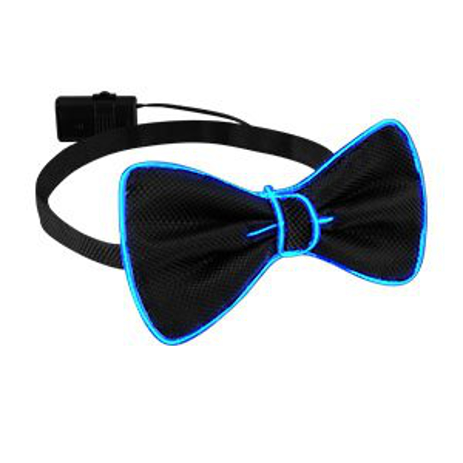 EL Wire Blue Bow Tie for Men Night Rave Parties 4th of July 3