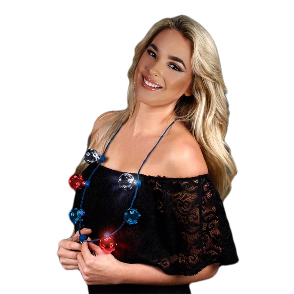 Independence Day Disco Fireworks Necklace 4th of July 3