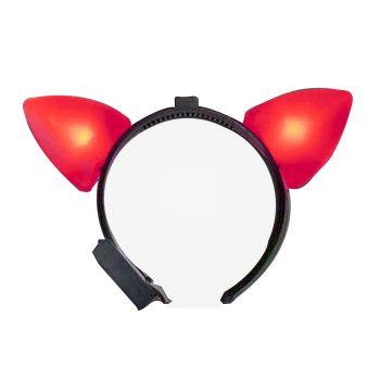 Light Up Red Cat Ears Headband All Products