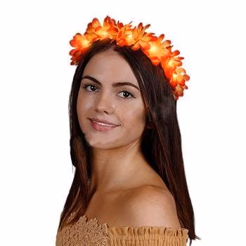 Light Up Flashing Fall Autumn Flower Crown Headband All Products