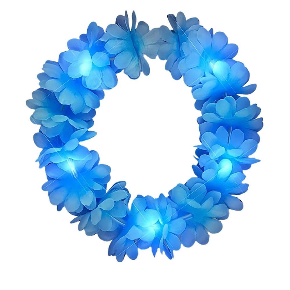 Light Up Flashing Blue Flower Angel Halo Crown Headband All Products 3