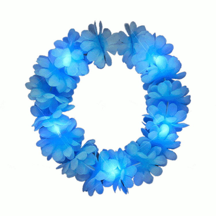 Light Up Flashing Blue Flower Angel Halo Crown Headband All Products 4