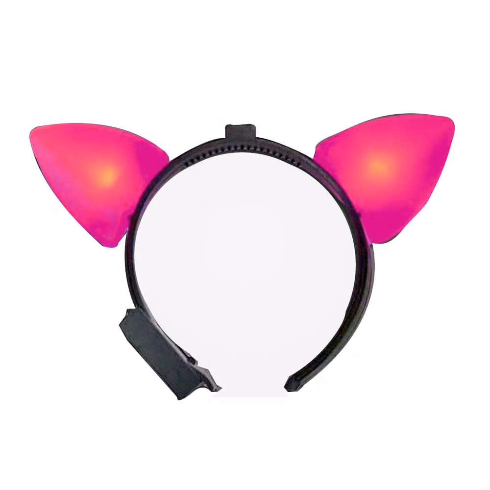 Light Up Pink Cat Ears Headband All Products 3