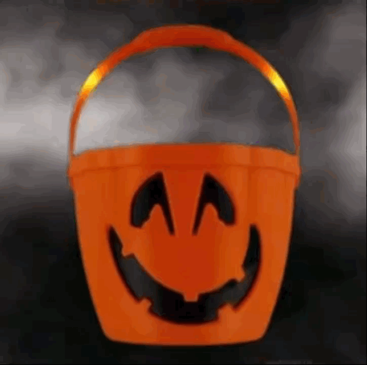 Pumpkin Jack O Lantern Candy Bucket Flashing Handle All Products