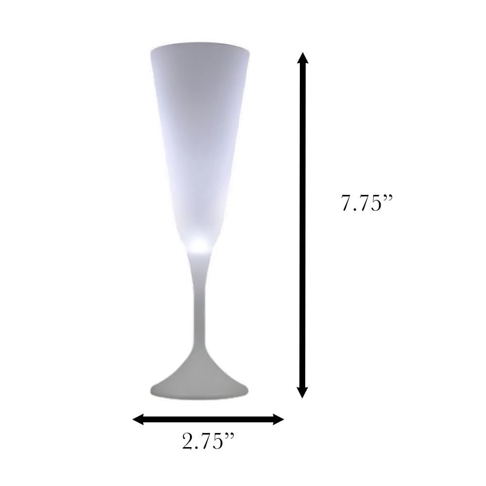 LED Steady White Light Champagne Party Drinking Glass All Products 4