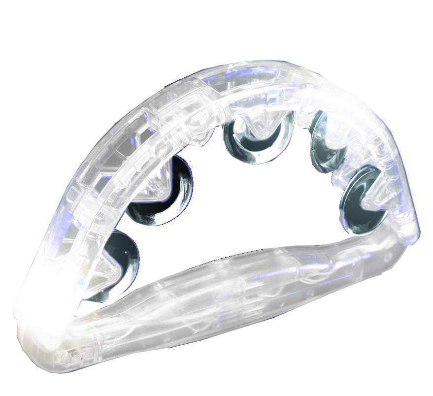 8 Inch White LED Tambourine All Products