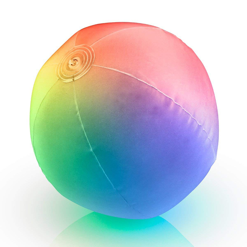 32 Inch Multicolored Inflatable Light Up Beach Ball Magic Matt S