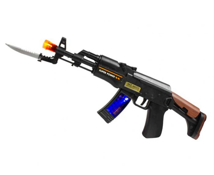 16 Inches Light Up Machine Blaster Gun With Bayonet | Best Glowing ...