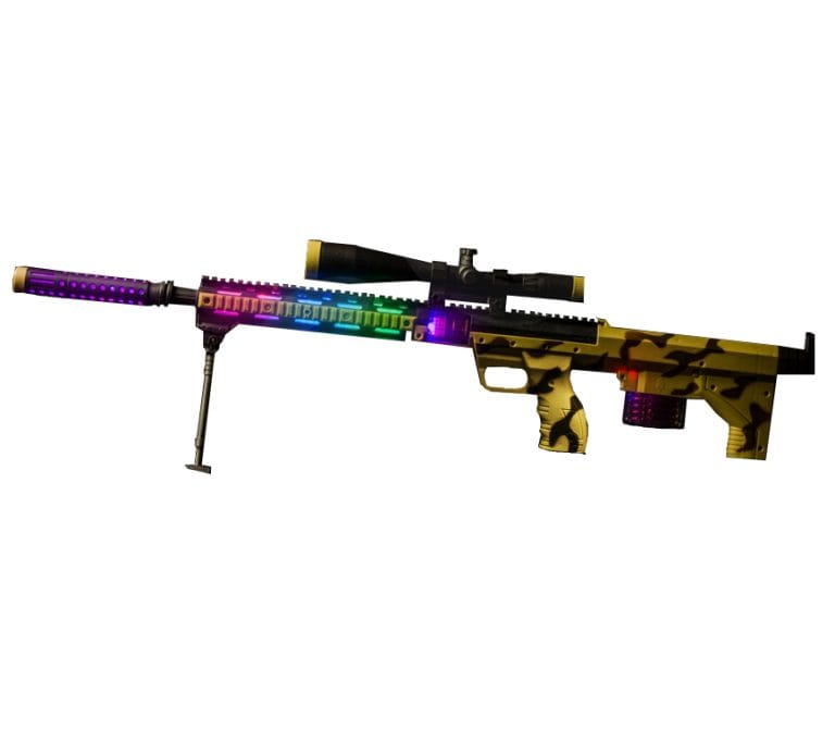 Light Up Multicolor Desert Camo Rifle | Best Glowing Party Supplies