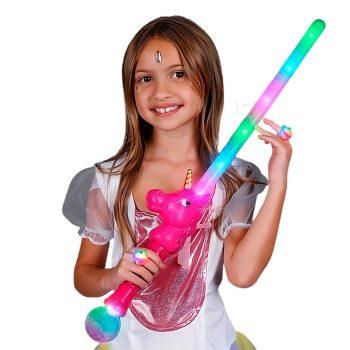 Light Up Multicolored Unicorn Sword with Prism Ball All Products