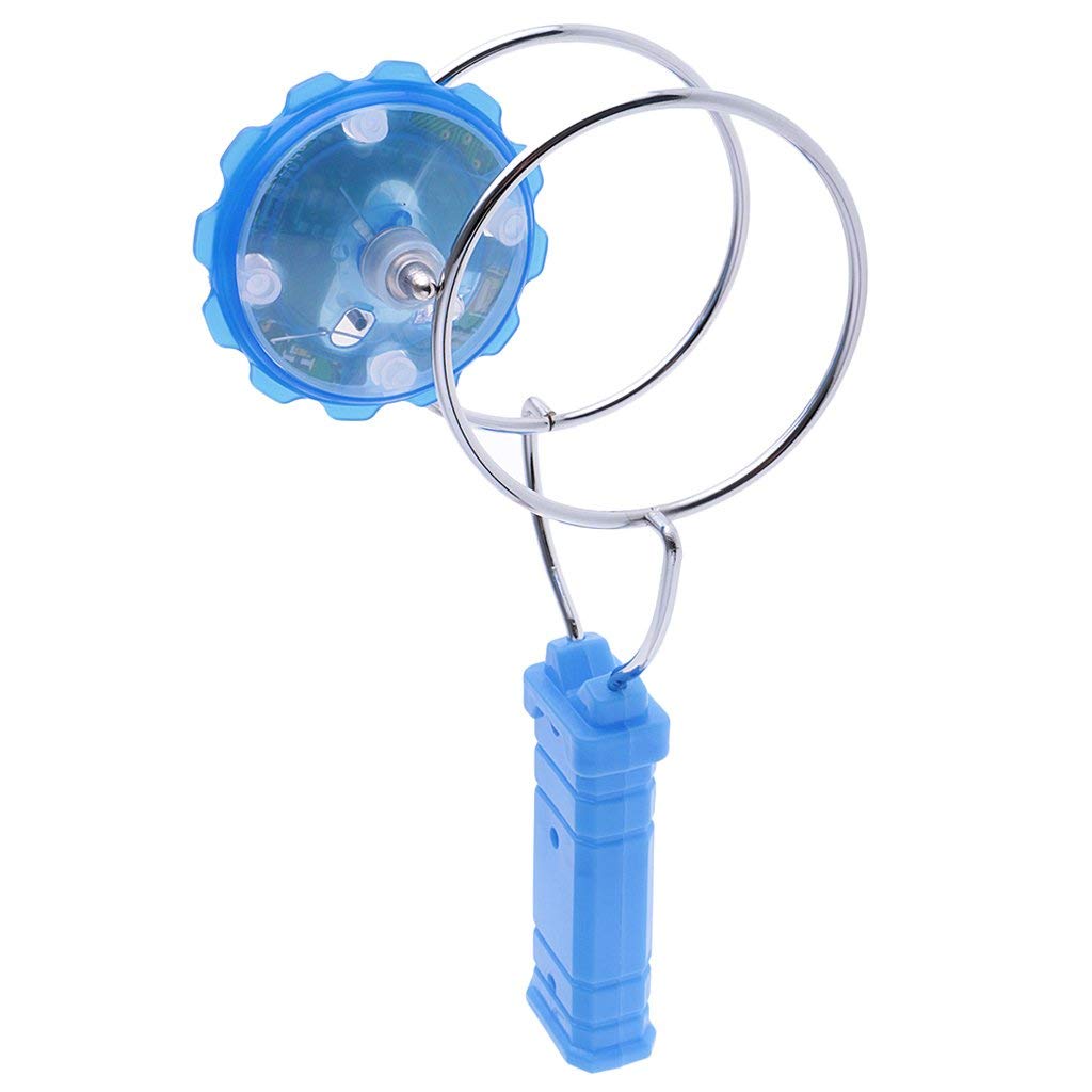 Light Up Magnetic Gyro Spinning Wheel Blue All Products 3
