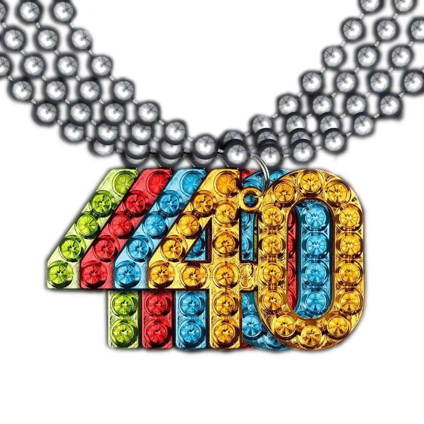 40 Charm on Beads Happy Birthday Bead Necklace Assorted Pack of 12 Unlit All Products 3