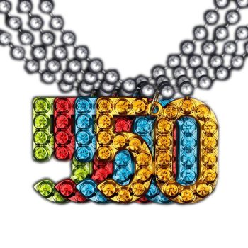 50 Charm on Beads Happy Birthday Bead Necklace Assorted Pack of 12 Unlit All Products