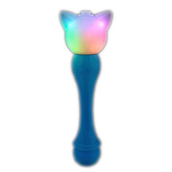 Flashing Cat Bubble Musical Wand Colors