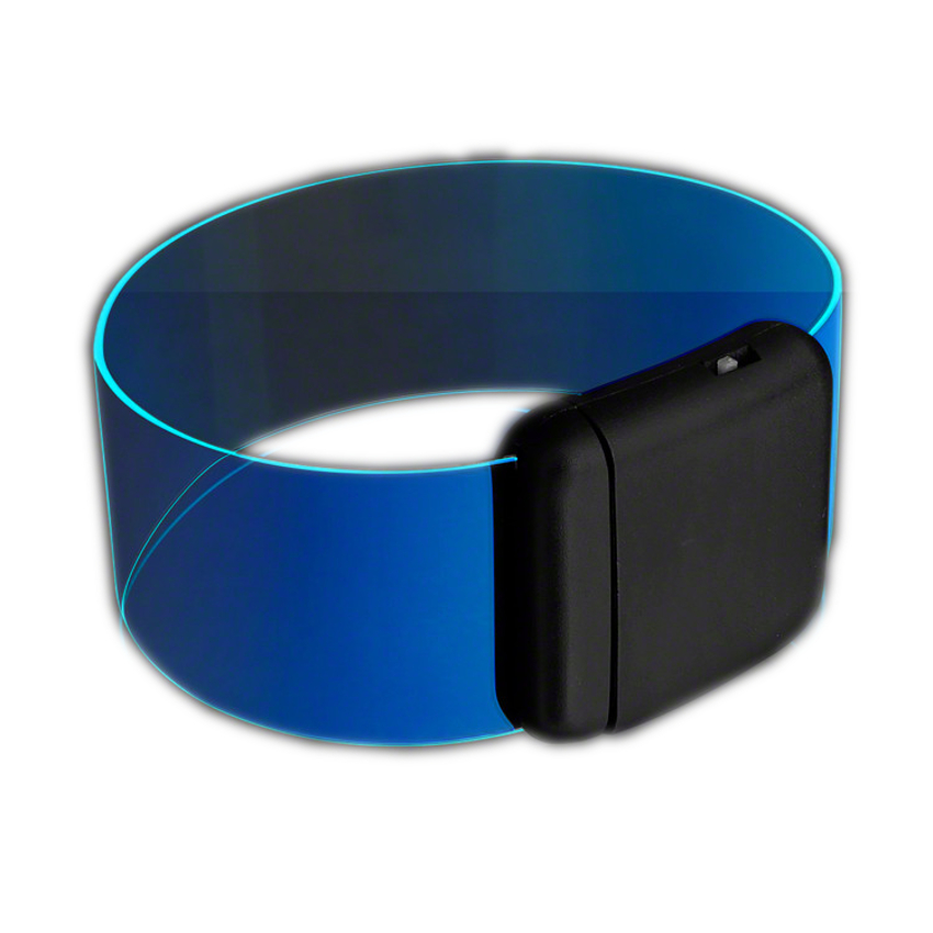 Cosmic Blue LED Bracelets Magnetic Clasp All Products
