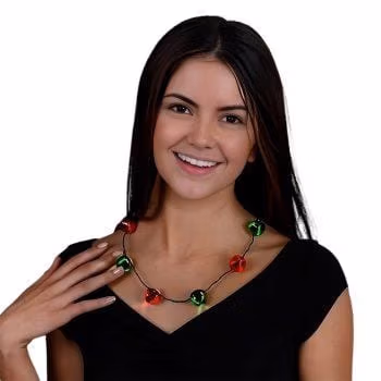 Jingle Bells Flashing Christmas Necklace All Products