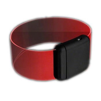 Cosmic Red LED Bracelets Magnetic Clasp Colors
