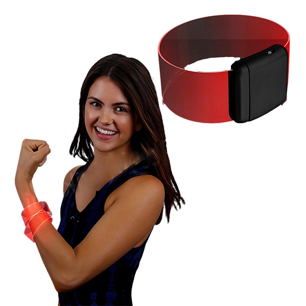 Cosmic Red LED Bracelets Magnetic Clasp All Products 4