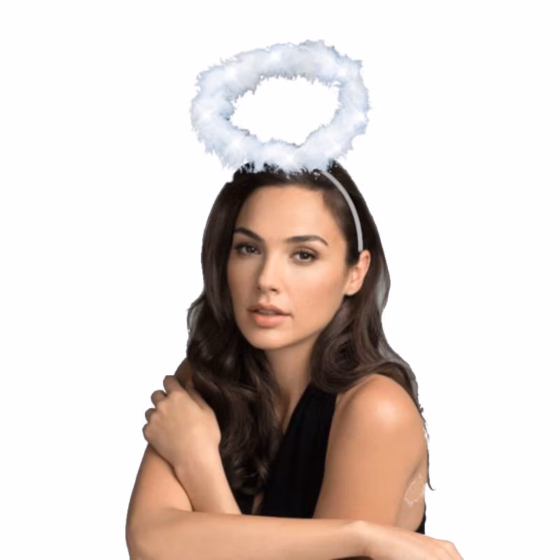 Light Up Angel Halo Lighted Headband with White LEDs All Products 3